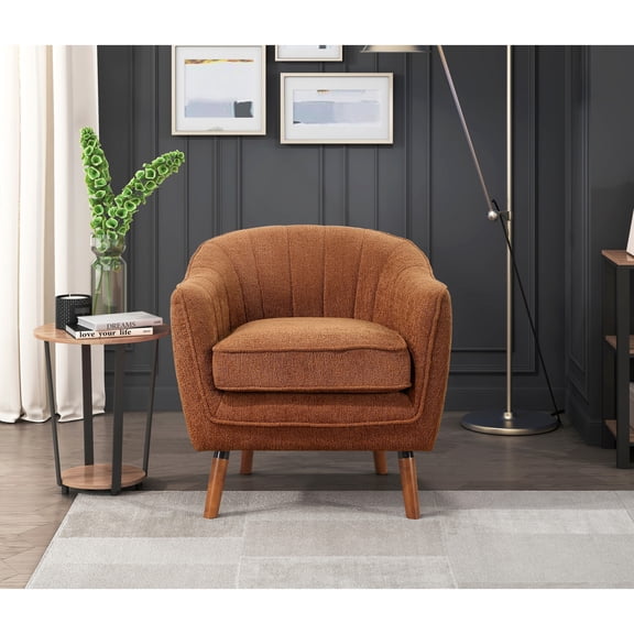 Rust-hued Furniture Chair / For Comfortable Sitting / Foam Padding Design
