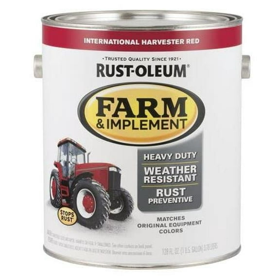 Rust-oleum 280167 Specialty Farm & Implement Paint, International Red, 1 Gallon