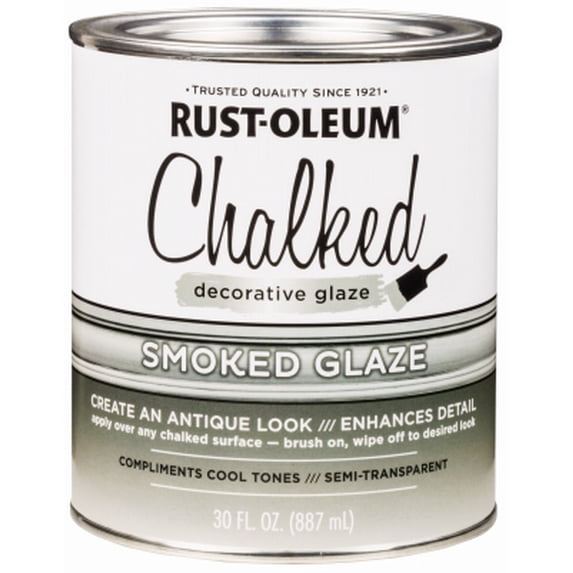 qt Rust-Oleum 315883 Smoked Glaze Chalked Decorative Glaze