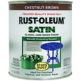 thumbnail image 1 of Rust-Oleum 7774502 Stops Rust 32 oz. Quart Chestnut Brown Satin Finish New, 1 of 1