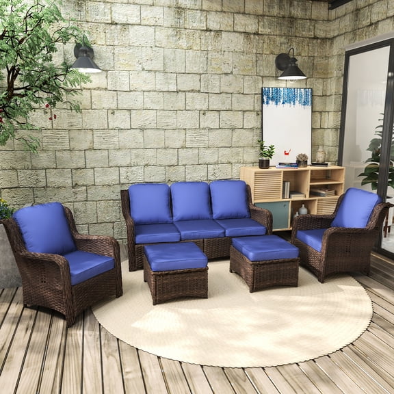 Rust-proof steel construction / Patio and backyard settings / All-weather comfortable seating