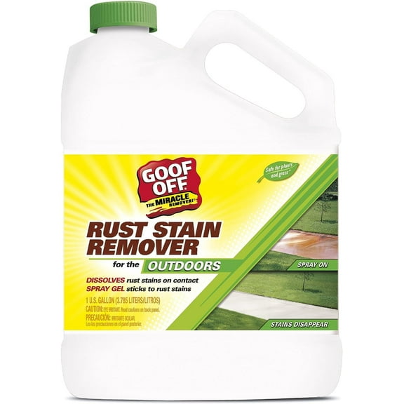 RustAid Rust Stain Remover Concentrated Liquid - 128 Fl Oz, Pack of 1 Residential Use, Standard Application