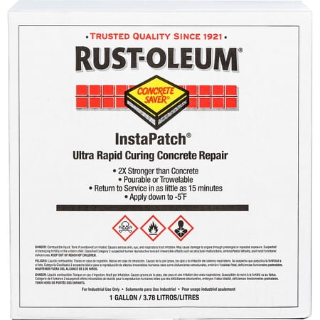 Rust-Oleum InstaPatch Concrete Repair Kit, 128 Oz, Gray