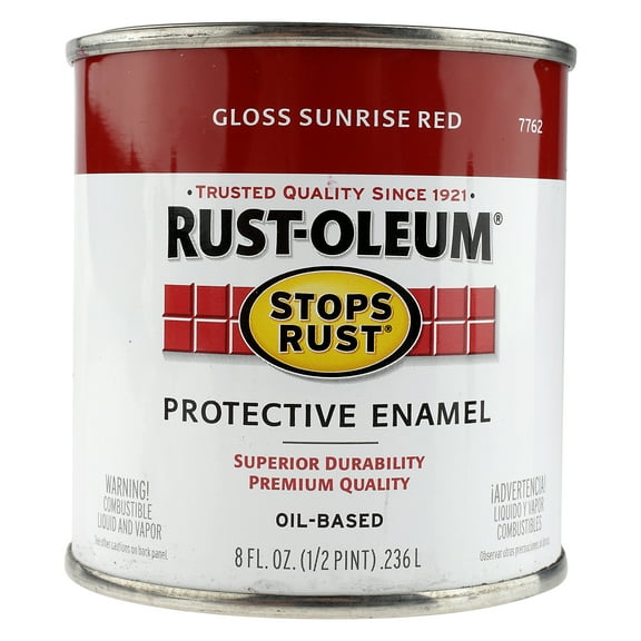 RustOleum Protective Enamel Oil Based Gloss Sunrise Red