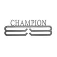thumbnail image 1 of Rusted Orange Black Metal 2-Tier Medal Holder "Champion", 1 of 5