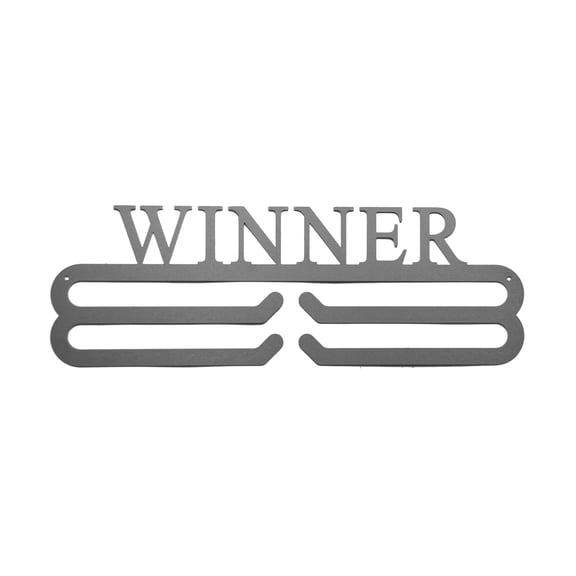 Rusted Orange Metal 2-Tier Medal Holder "Winner"