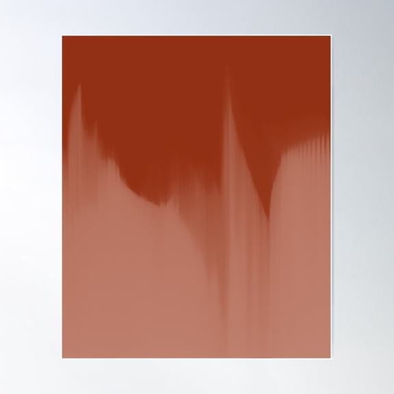 Rusted Terracotta Poster Wall Art, Modern Wall Decor For Living Room Bedroom, 16x24 UNFRAMED