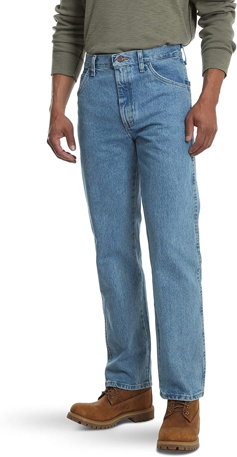 Rustler Men's Classic Regular Fit 36W x 34L Stonewash - Walmart.com
