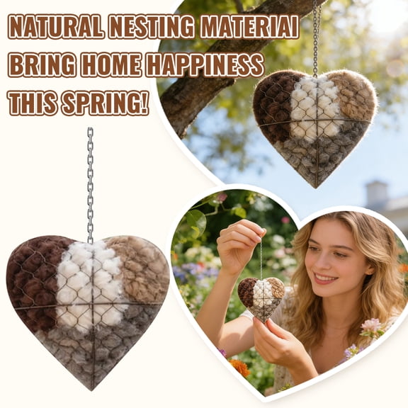 Rustic 3D Wire Heart Wall Decor Featuring Woven Metal Mesh with Fiber Filling, Vintage Home Wall Art for Farmhouse Living Spaces, Rustic Wedding Centerpieces Gift for Her 1 Pack