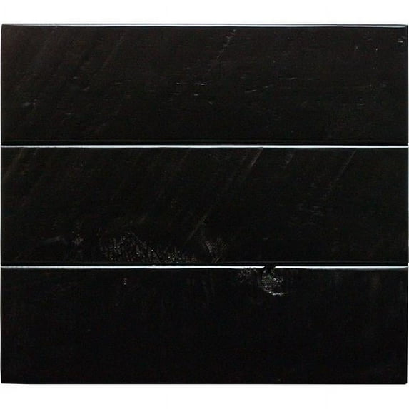 Rustic 57 in. Tall Quaint Shutter TV Stand in Antique Black