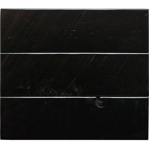 Rustic 82 in. Provincial Shutter TV Stand in Antique Black