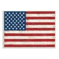 thumbnail image 1 of Rustic American Flag Red White Blue Distressed Pattern 15 in x 10 in Framed Painting Art Print, by Stupell Home Décor, 1 of 5
