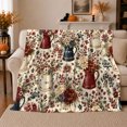 thumbnail image 1 of Rustic Americana Farmhouse Bouquets Stars Living Room, Cozy Artistic Scene, Warm Flannel Blanket for Ranch House and Living Room, Animal Lovers Thanksgiving Gift, Artistic Home Decor, 1 of 9