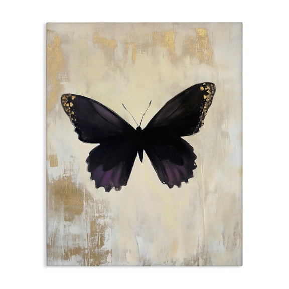 Stupell Industries Rustic Amethyst Butterfly Canvas Wall Art, design by Franklyn Gregory