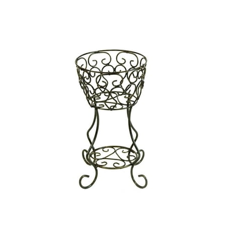 Rustic Arrow 11171 Wrought Iron Shell Design Planter