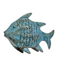 thumbnail image 1 of Rustic Arrow 102023 Turquoise Fish Metal Art - Distressed Finish, 1 of 1