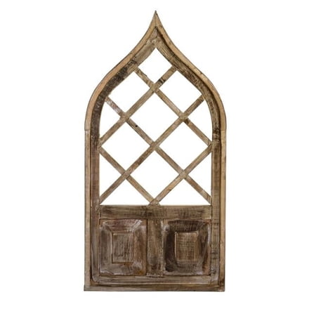 Rustic Arrow 12574 Wooden Aladdin Window with Board Design