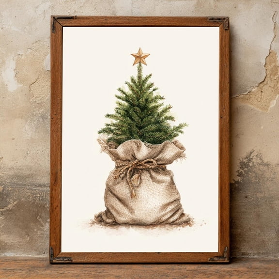 Rustic Autumn Landscape Art With Barn Poster Fall Countryside In Warm Colors, Cottagecore Wall Decor, Earthy 1480, Unframed Poster Size 24x36 F03.1.22l1893