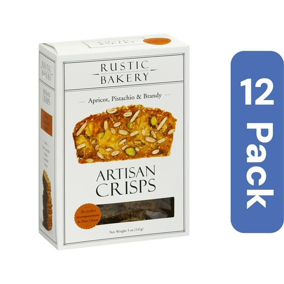 Rustic Bakery Apricot Pistachio Crisps 5 oz (Pack Of 12)