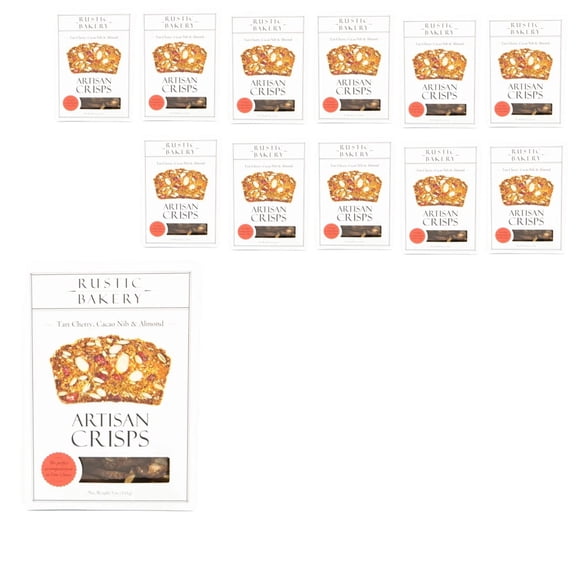 Rustic Bakery Cherry Cacao Nib Almond Crisps, 5 OZ, 12 Pack