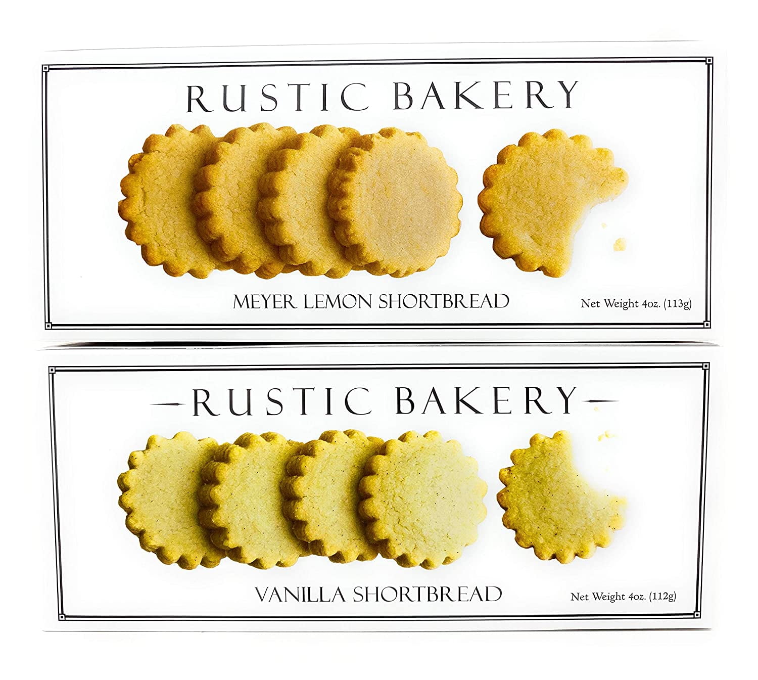 Rustic Bakery Cookies Bread Meyer Lemons Shortbread Cookies & Vanilla