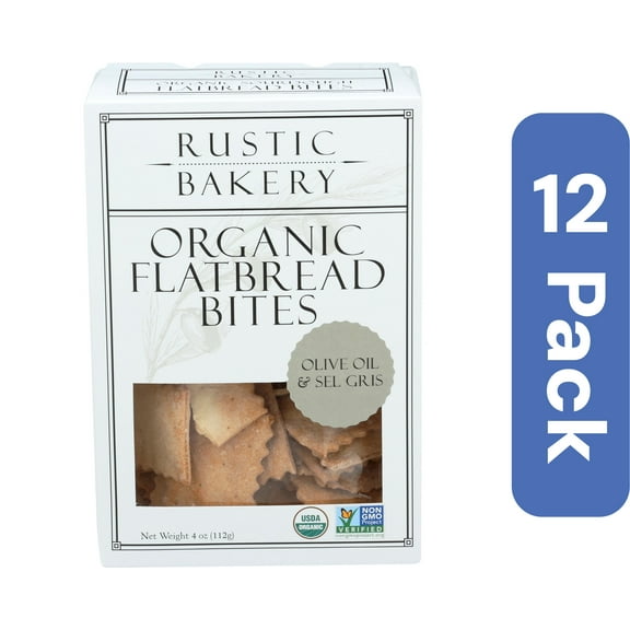 Rustic Bakery Olive Oil Flatbread Bites 4 oz (Pack Of 12)