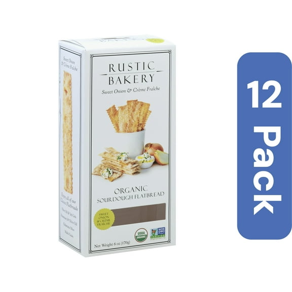 Rustic Bakery Sweet Onion Creme Flatbreads 6 oz (Pack Of 12)