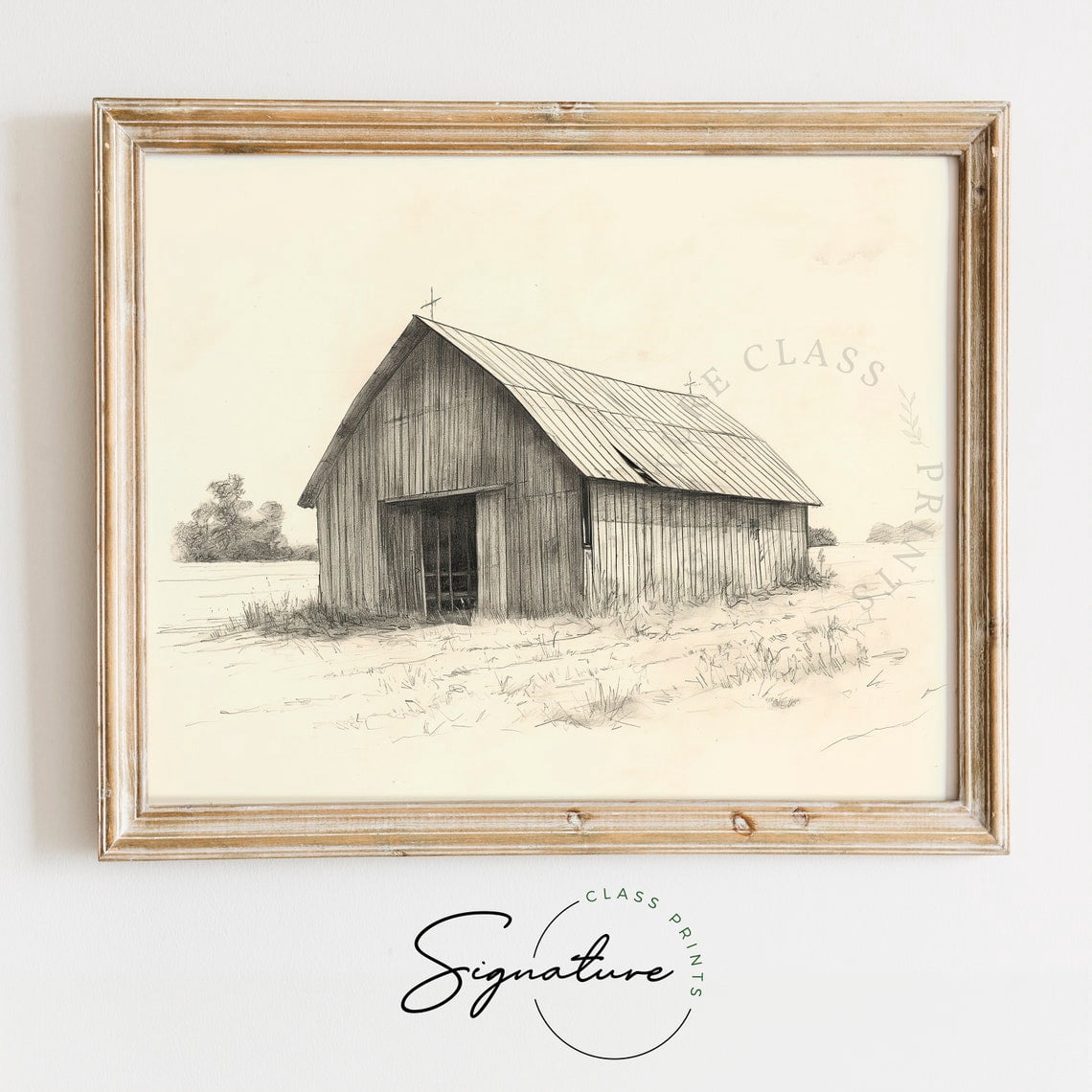 Rustic Rural Barn Rustic Barn In The Countryside Sketch Barn Vintage Rural Rustic ...