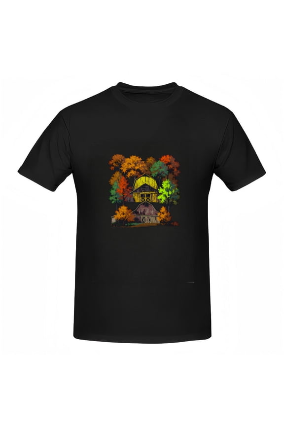 Rustic Barn Scene Graphic Tee / T-Shirt