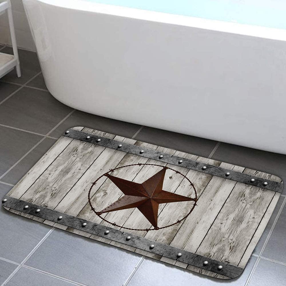 Grey wooden best sale bath mat