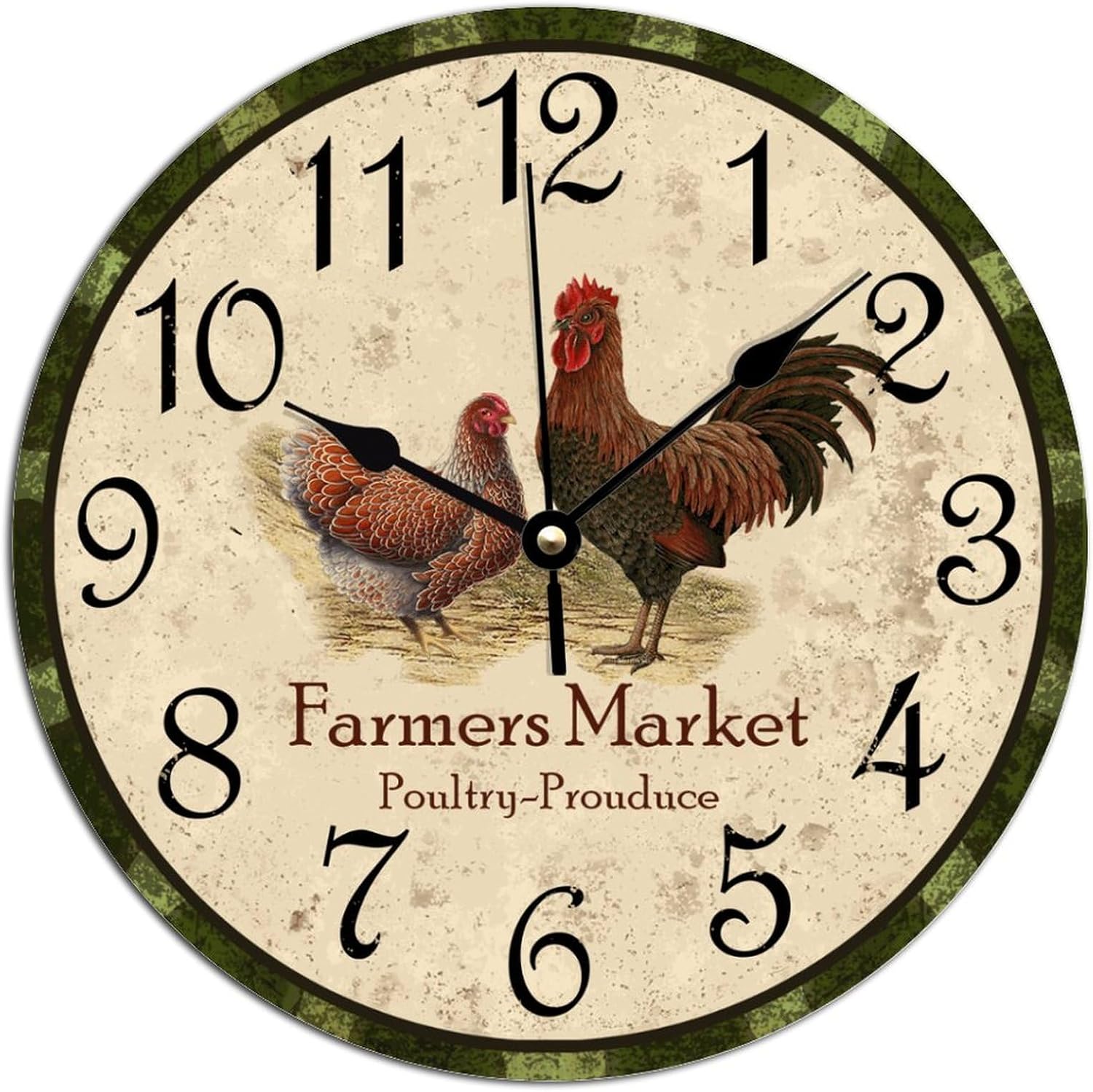 Rustic Barn Wood Western Wall Clock Country Flying Wild Duck Chic Style