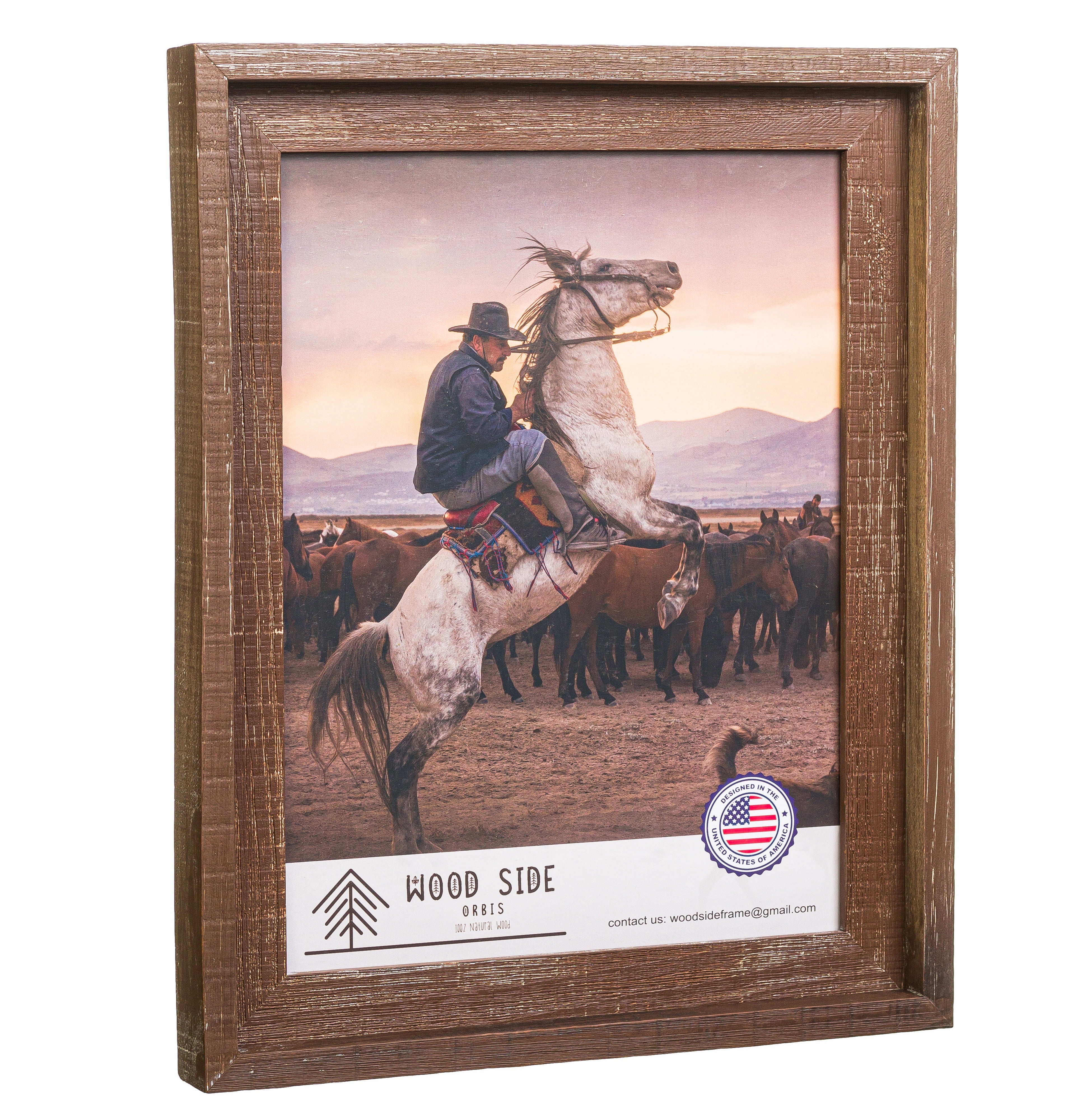 Rustic Barnwood Picture Frames 11x14 - Natural Reclaimed Wood Wall ...
