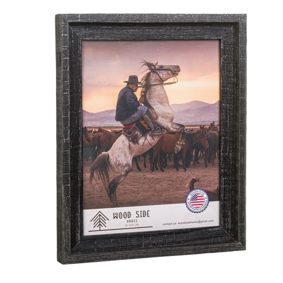 Rustic Barnwood Picture Frames 18x24 - Natural Reclaimed Wood Wall Hanging - Handcrafted Vintage Distressed, 1 3/4" Frame Width