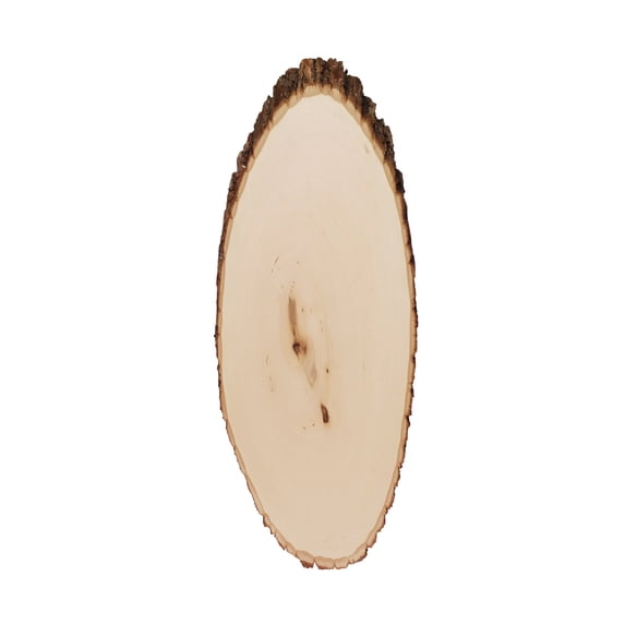 Rustic Basswood Live Edge Elongated Round, 8-Pack