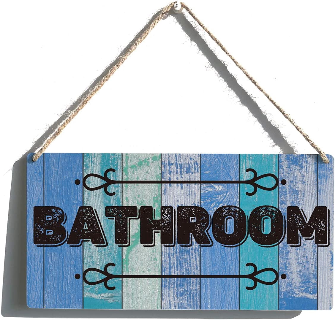 Rustic Bath Sign Rustic Bathroom Sign Gift Farmhouse Bathroom Wooden Hanging Sign Plaque ...