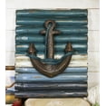 thumbnail image 1 of Rustic Beach Nautical Marine Ship Anchor With Ropes Wood Panel Wall Decor Plaque, 1 of 8