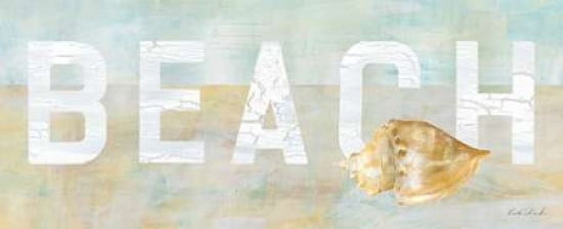 Rustic Beach Sign I Canvas Art - Caitlin Dundon (24 x 48)