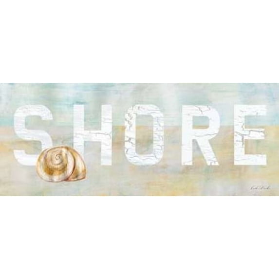 Rustic Beach Sign II Poster Print by Caitlin Dundon (10 x 20)