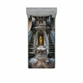 thumbnail image 1 of Rustic Bedding Set with Sheet & Covers, Destroyed Main Entrance Hallway of Ravaged Opera House with Symmetric Stairs Photo, Printed Bedroom Decor 2 Shams, 4 Sizes, Brown Beige, by Ambesonne, 1 of 3