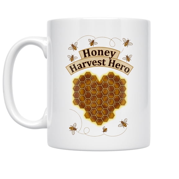 Rustic Beekeeper Design - Beekeeping Enthusiast - 11 oz Ceramic Coffee Mug
