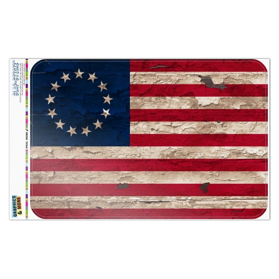 Rustic Betsy Ross 1776 Distressed American Flag Home Business Office Sign