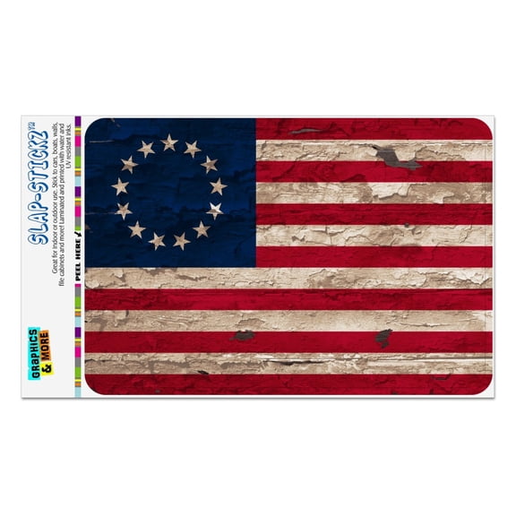 Rustic Betsy Ross 1776 Distressed American Flag Home Business Office Sign