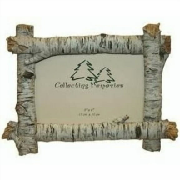Rustic Birch Wood Log 4x6 Photo Frame (Horizontal)
