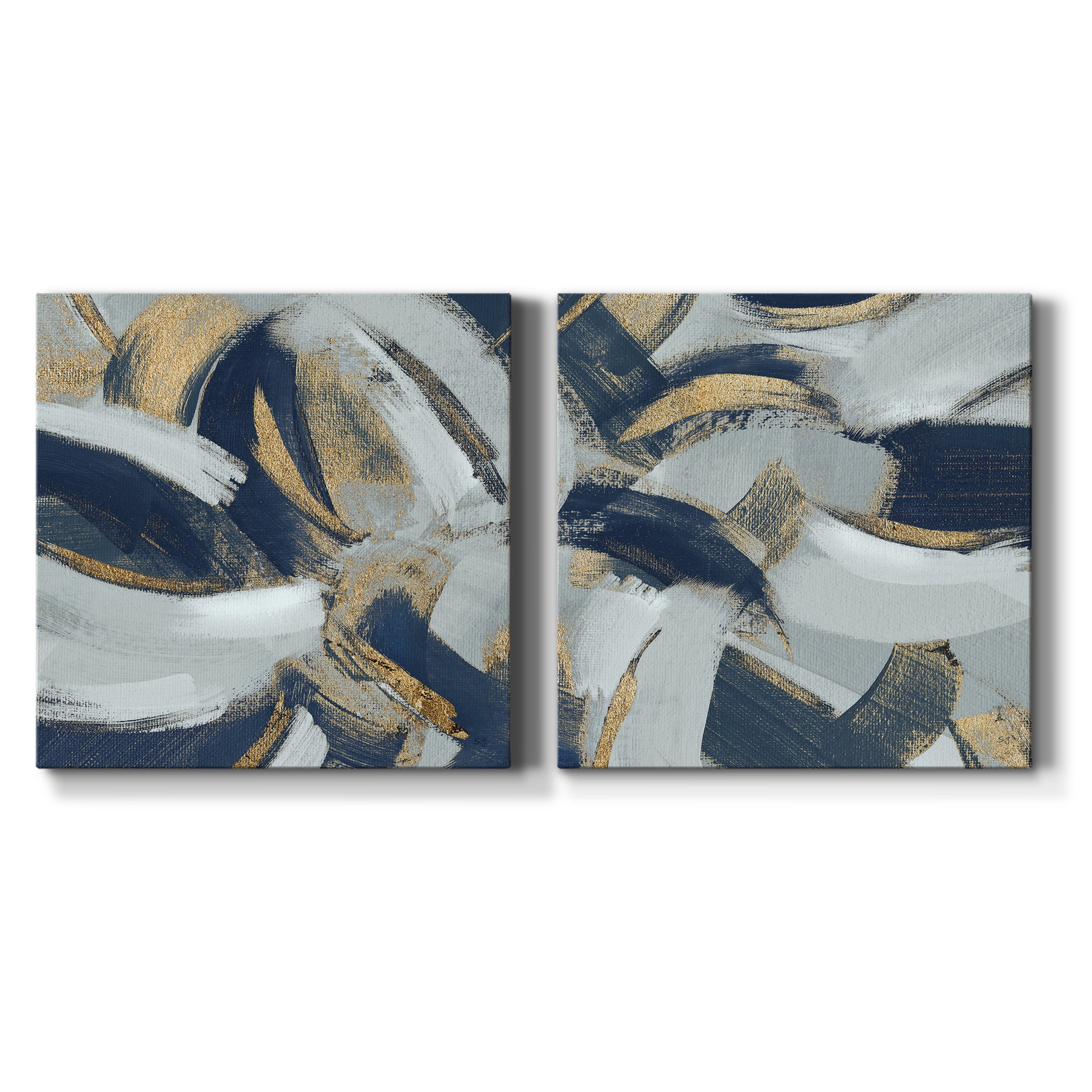Rustic & Bittersweet I - Premium Gallery Wrapped Canvas - Ready to Hang Set of 2 - 24 x 24 Each