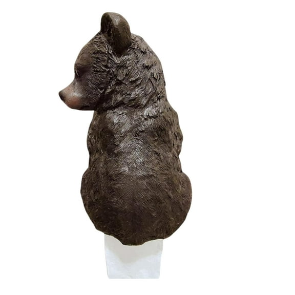 Black Bear Cub Wall Mounted Toilet Paper Holder for Rustic Cabin Bathroom - Perfect Wildlife Decor for Nature Lovers, and Hunters - Decorative Bear Bathroom Accessories and Lodge Decor