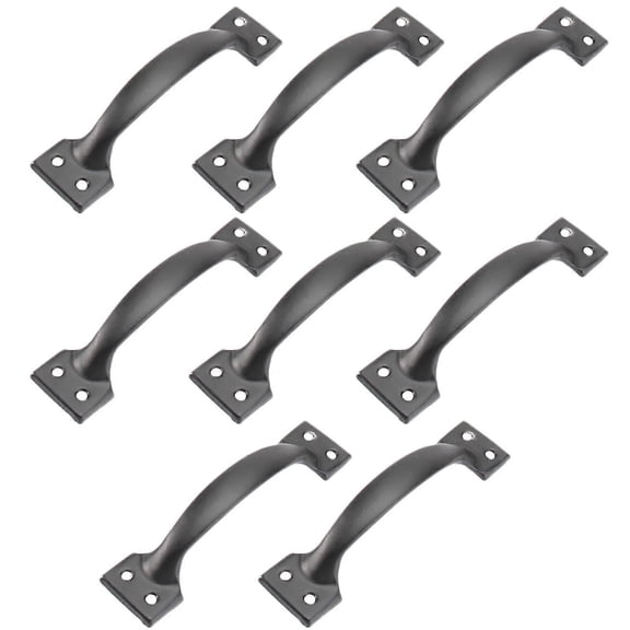 Rustic Black Cabinet Handle Arch Design For Home Decoration Modern Door Handles 8Pack