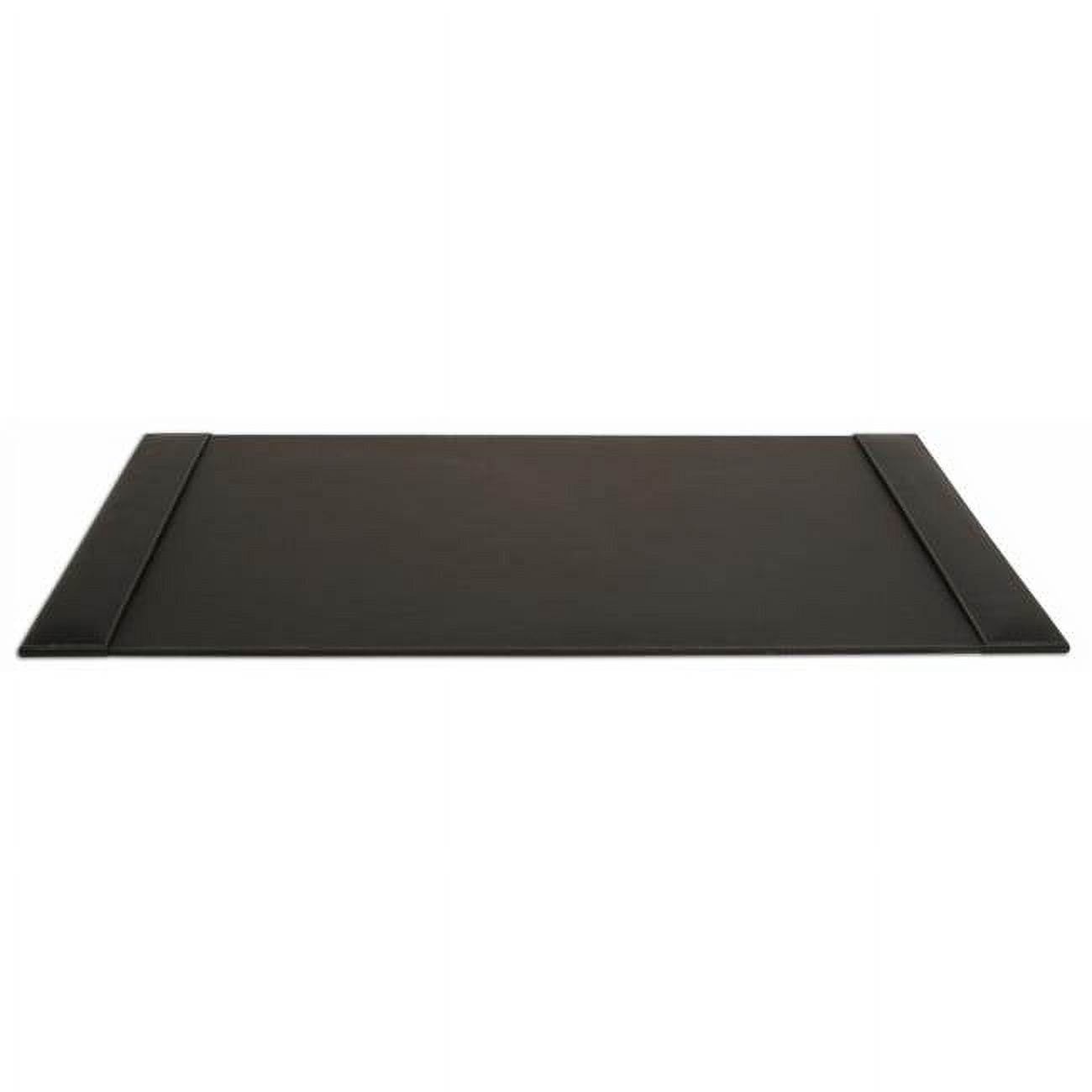 Rustic Black Leather 34" x 20" SideRail Desk Pad