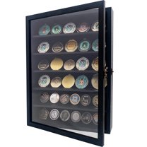 Rustic Black Shadow Box Frame Plexiglass Window Door with Removable Shelves 12 x 16