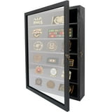 Rustic Black Shadow Box Frame Real Glass Window Door with Removable ...