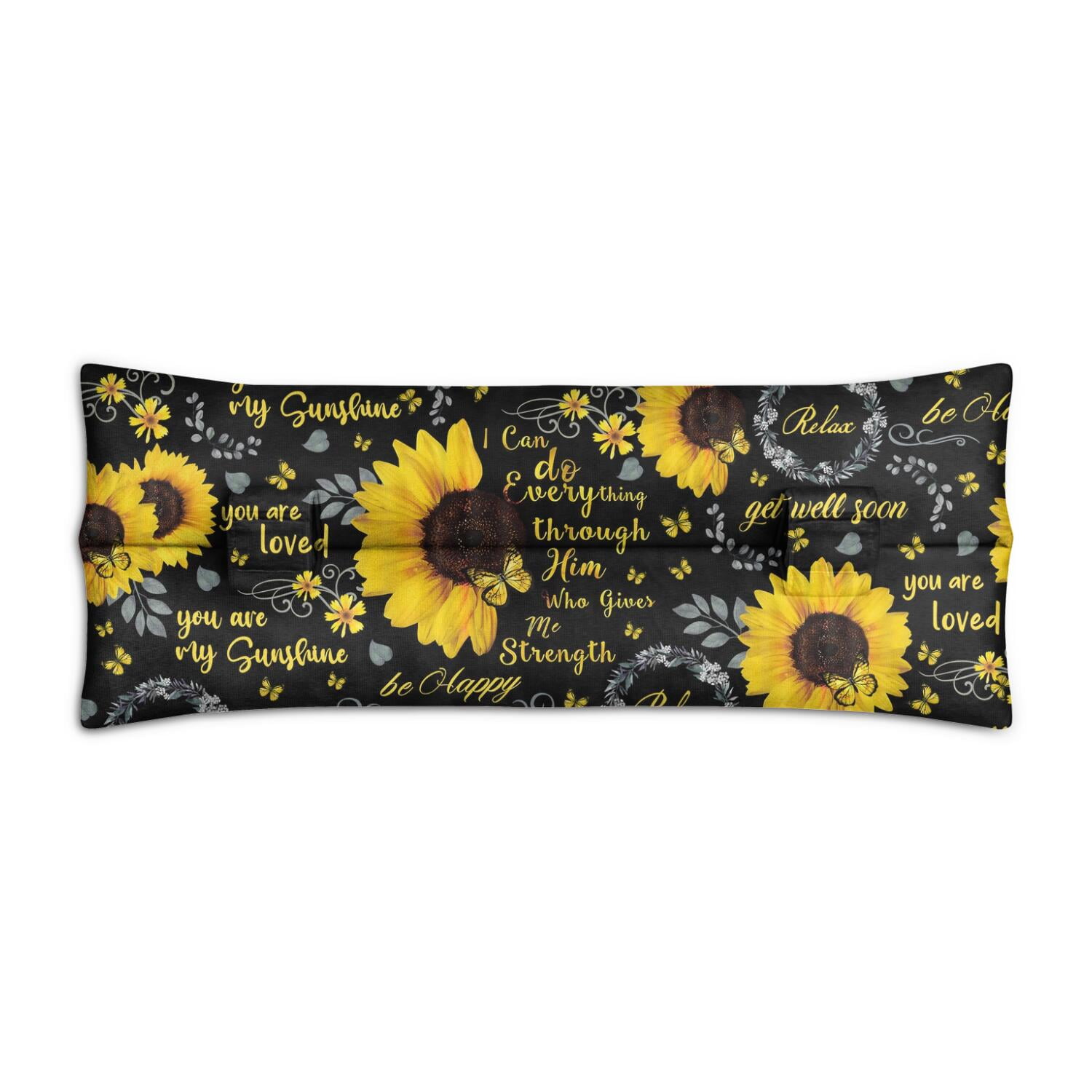 Rustic Bloom Sunflower Seatbelt Pillow - Plush Mastectomy Car Cushion - Country Floral Design for Post Surgery Comfort - Pressure Relief for Women